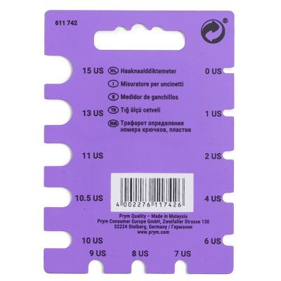 Prym Crochet Hook Gauge #611742